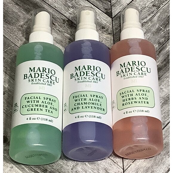 Mario Badescu Spritz Mist Glow 3x Set Facial Spray Hydrating Refreshing Soothing - Picture 3 of 6